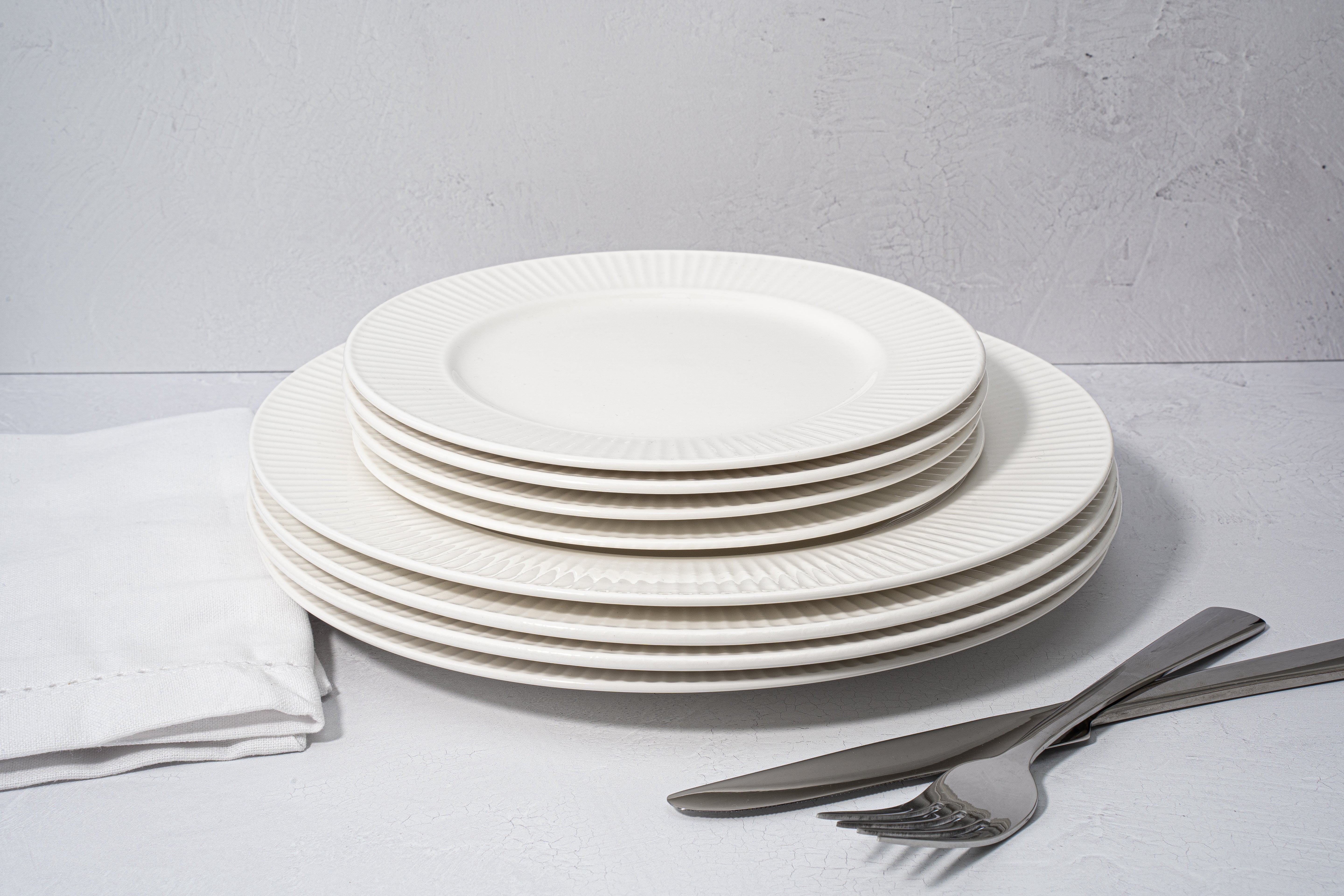 Santorini Collection - Bone China 12 Piece Dinnerware Set (Sun)