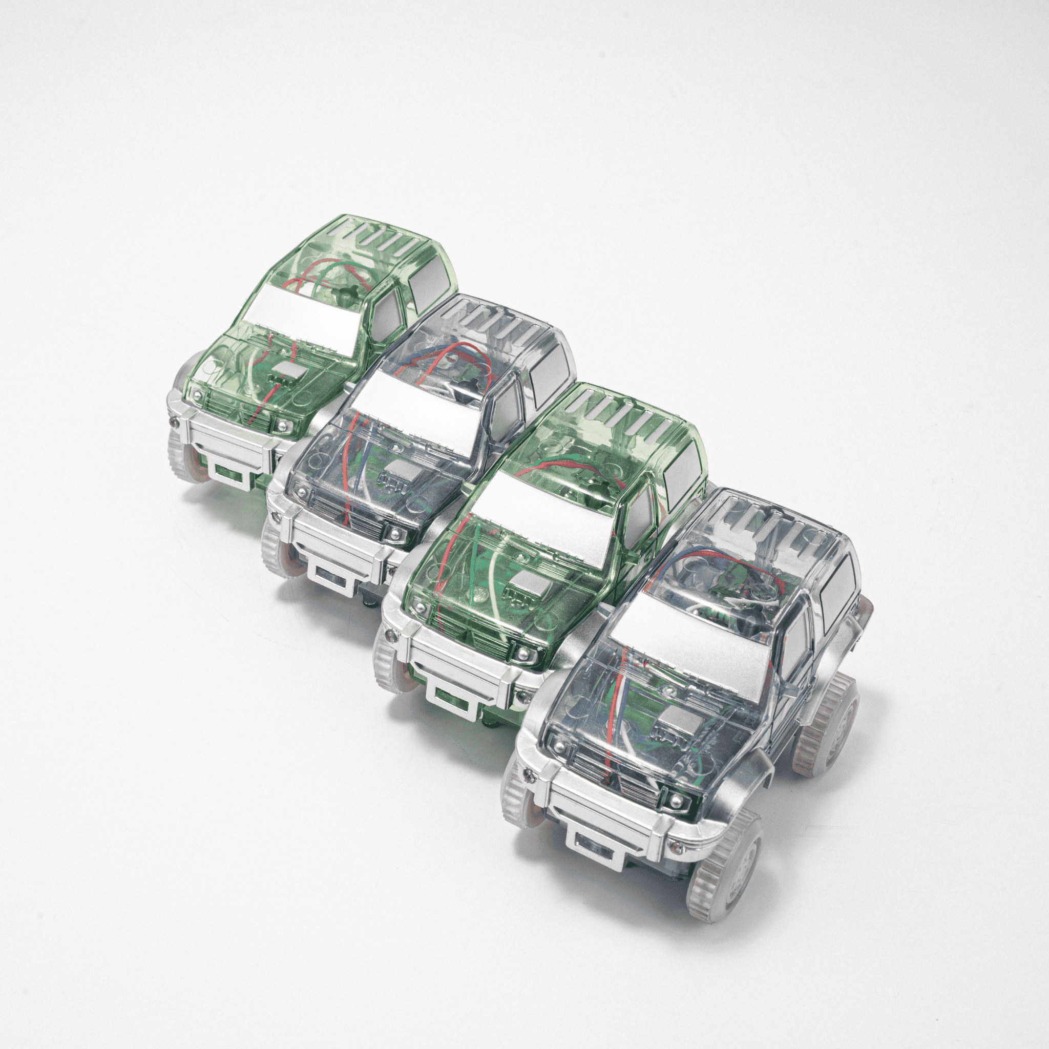 Race Track Car Set - 4 Pack (extras)